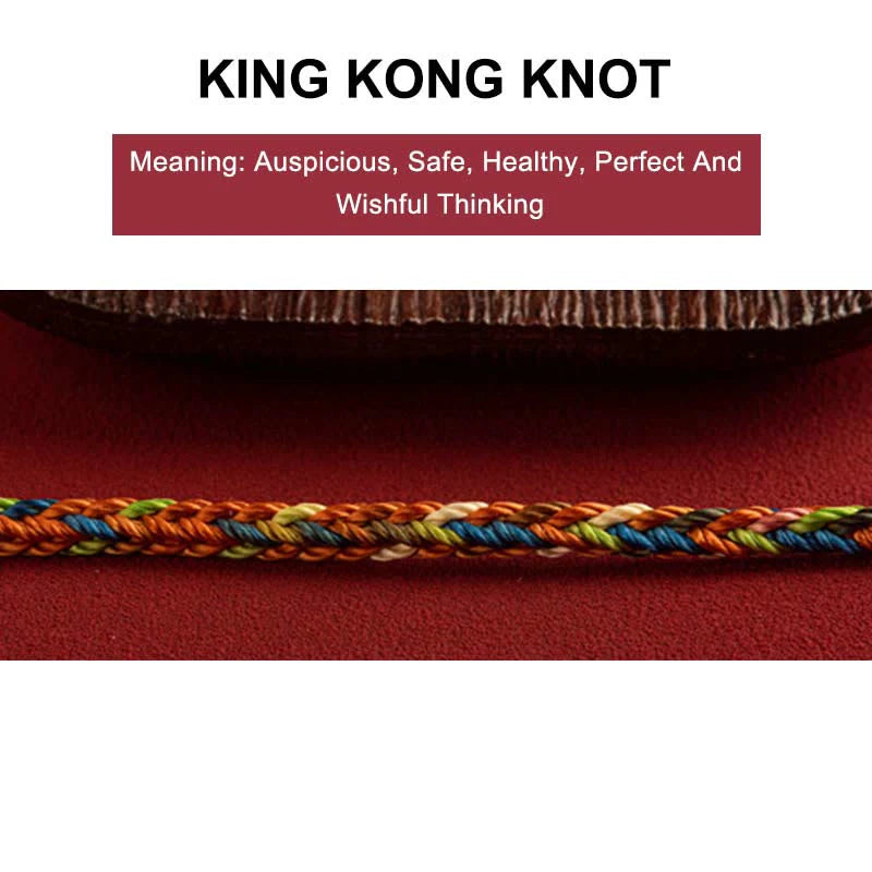 May you be healthy and happy" Lucky Multicolored Bracelet