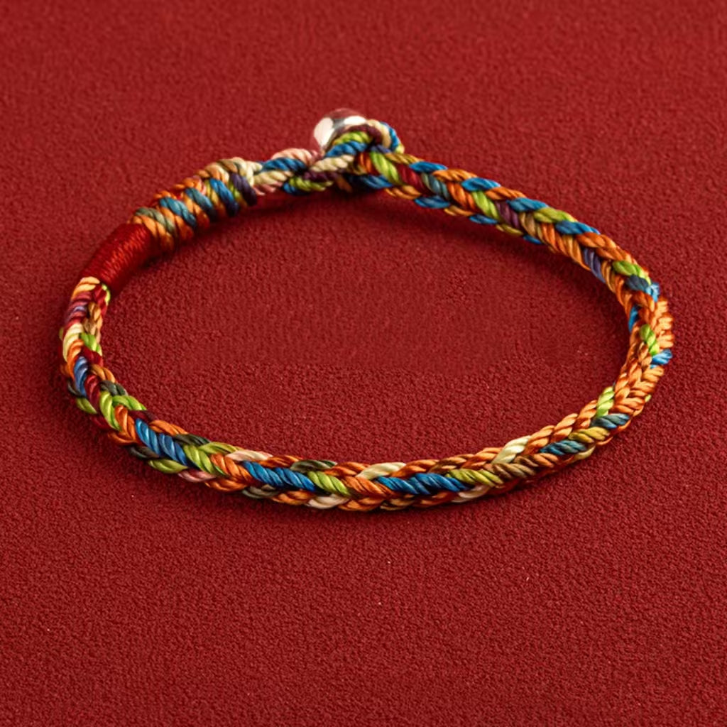 May you be healthy and happy" Lucky Multicolored Bracelet
