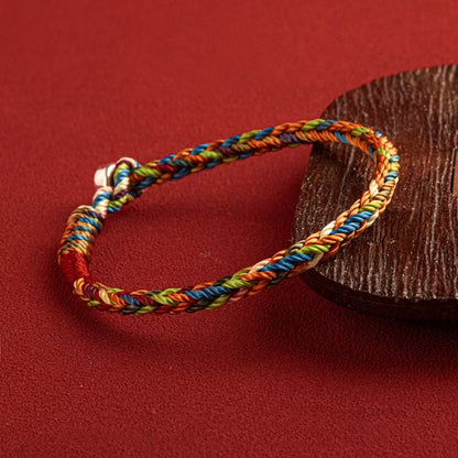 May you be healthy and happy" Lucky Multicolored Bracelet