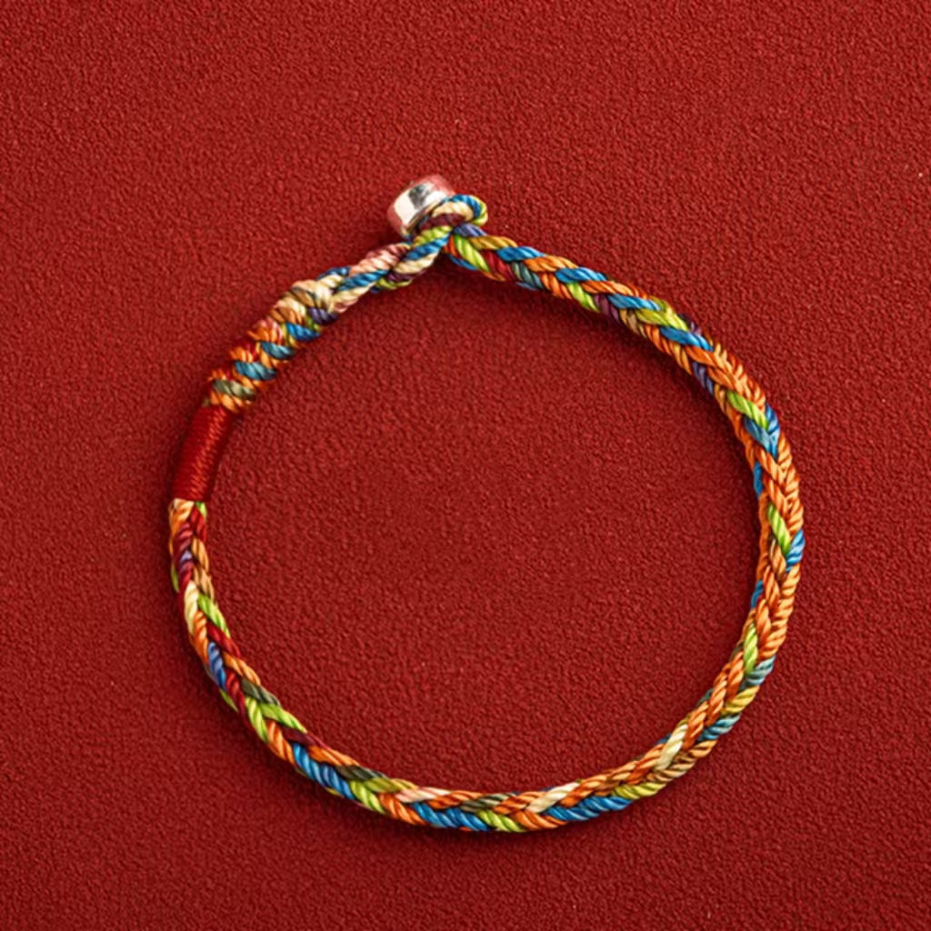May you be healthy and happy" Lucky Multicolored Bracelet