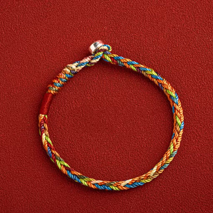 May you be healthy and happy" Lucky Multicolored Bracelet